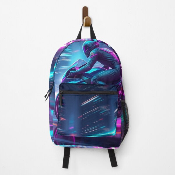 Item preview, Retro Vaporwave Biker • 80s Aesthetic Cyberpunk Rider Art designed and sold by Design_Your_Day.