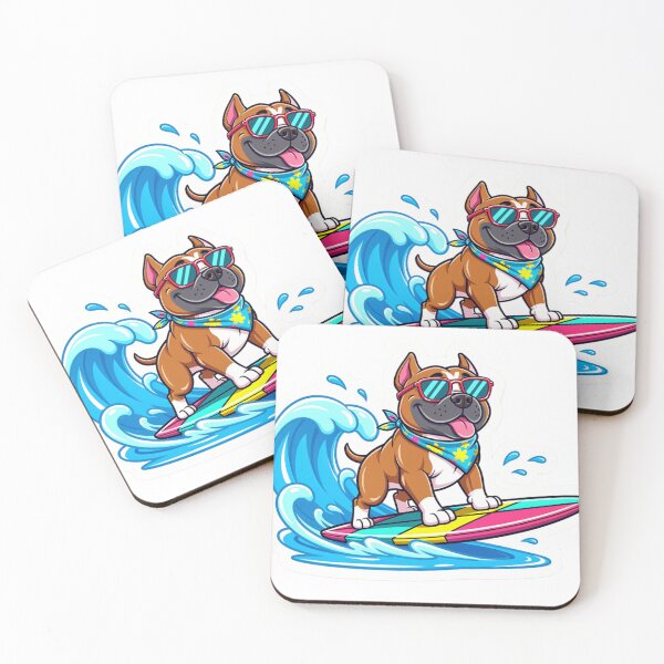 Item preview, Pitbull Love - Surfing I designed and sold by MoonLab Design.