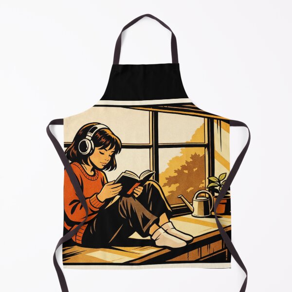 Item preview, Book Lover Lofi Girl – Headphones and Pages – Gift for Book Lovers • Retro Comics • Vintage Halftone designed and sold by JacobKAurumhead.