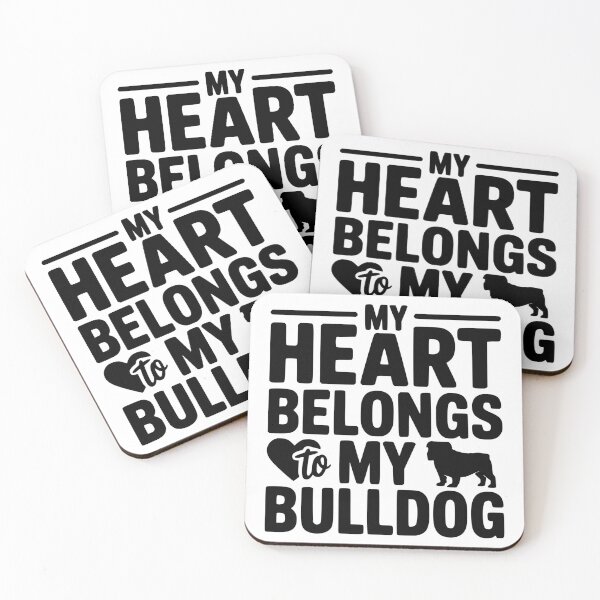 Item preview, My Heart Belongs to My Bulldog designed and sold by theartfulaspie.