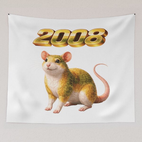 Item preview, 2008 Year of the Rat Eastern Zodiac Intelligence Success Design designed and sold by AlexLineArt.