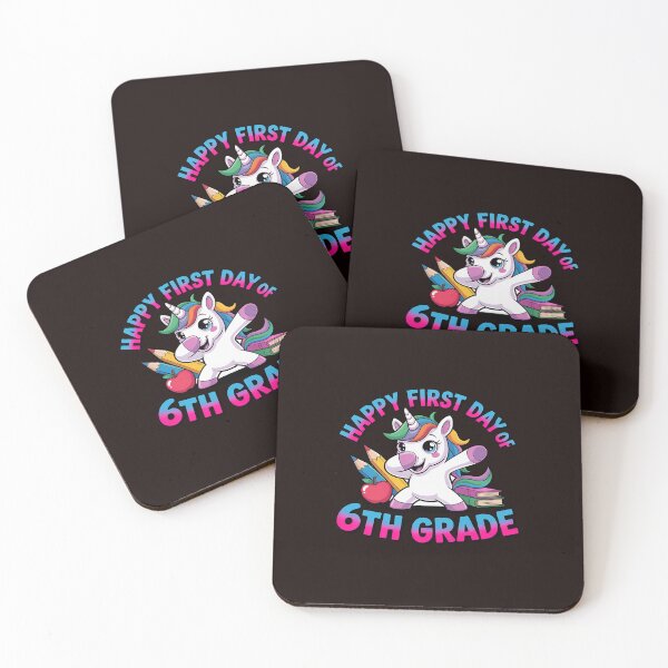 Item preview, Unicorn Happy First Day Of 6th Grade Kids Teacher designed and sold by MichaelStalkas.
