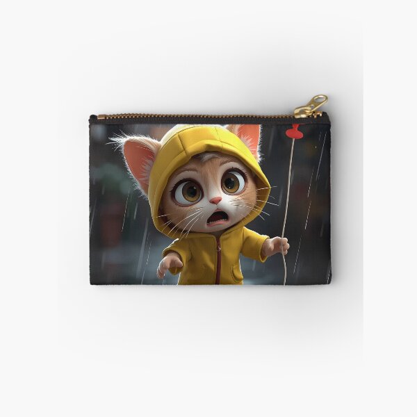 Item preview, Surprised Rainy Kitten - Red Balloon Realism designed and sold by WilmerBoza.