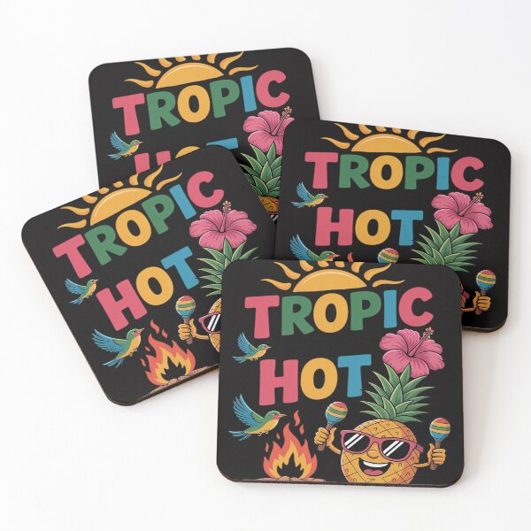 Item preview, Tropic Like Its Hot Pineapple Campfire Luau Sunset designed and sold by Vexat062Art.