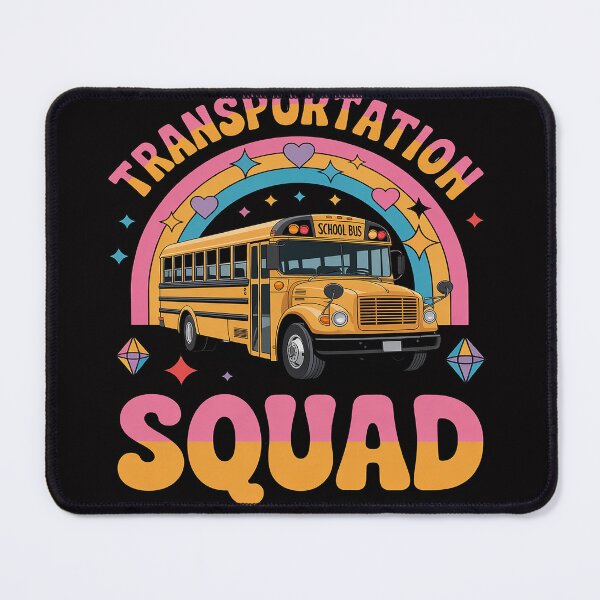 Item preview, Transportation Squad Bus Aide Back to School designed and sold by Vexat062Art.