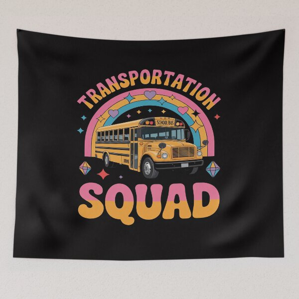 Item preview, Transportation Squad Bus Aide Back to School designed and sold by Vexat062Art.