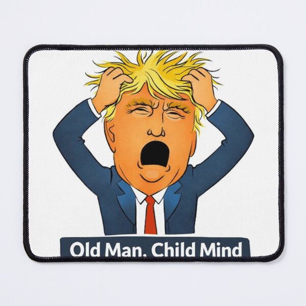 Item preview, Old Man, Child Mind – Satirical Political Cartoon Art designed and sold by sami88art.