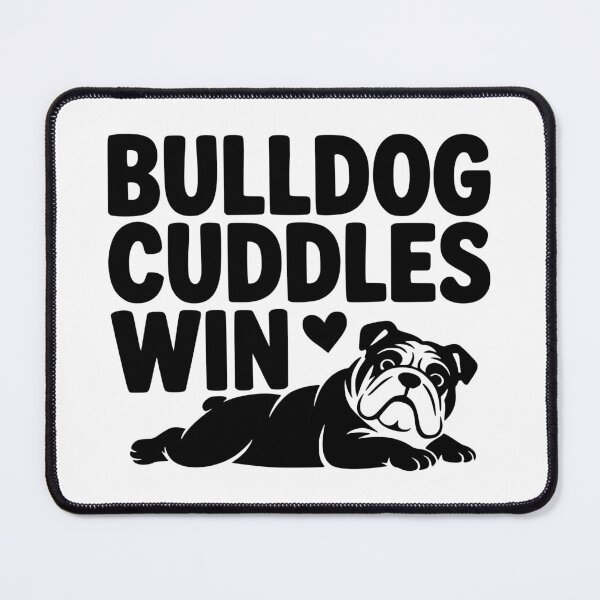 Item preview, Bulldog Cuddles Win designed and sold by theartfulaspie.