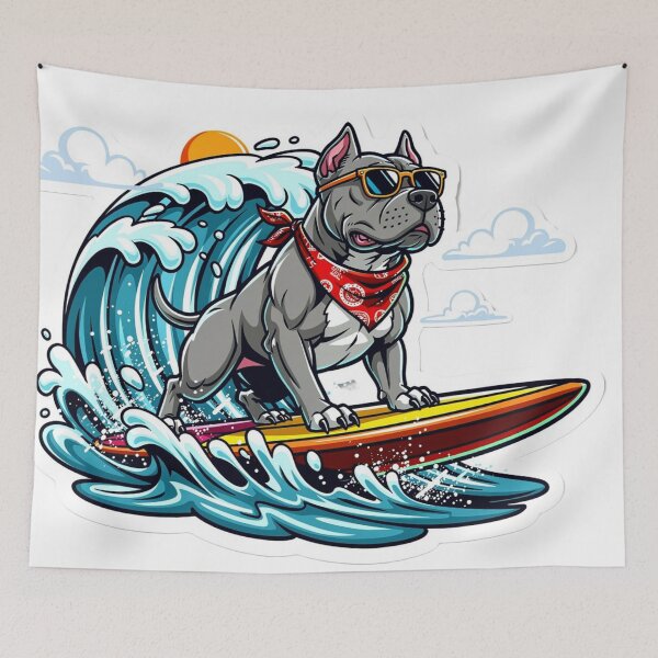 Item preview, Pitbull Love - Surfing II designed and sold by MoonLab Design.