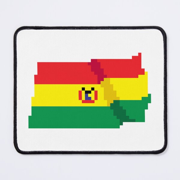 Item preview, Flag of Bolivia, a flag with a pixel art designed and sold by massingso.