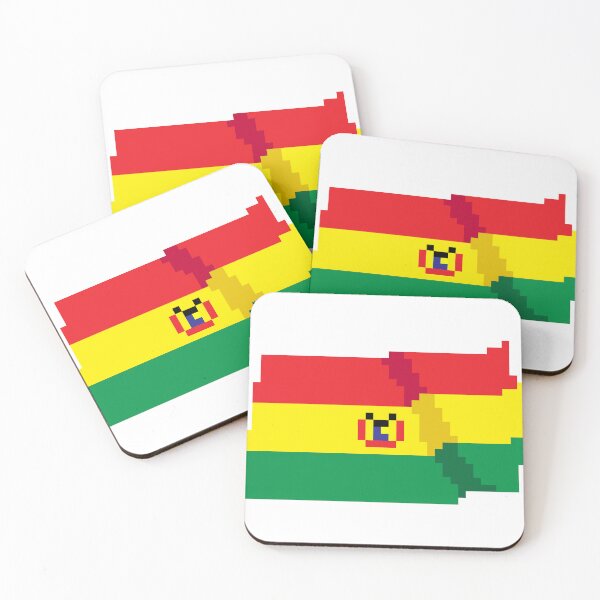 Item preview, Flag of Bolivia, a flag with a pixel art designed and sold by massingso.