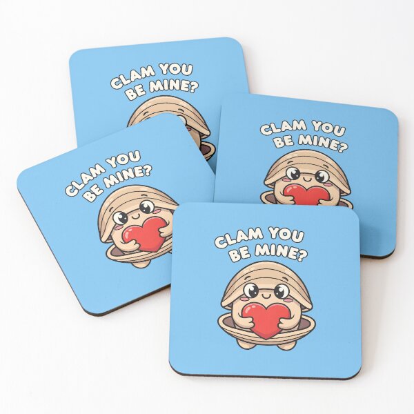 Item preview, Clam You Be Mine? – Cute Clam Valentine Design designed and sold by Sea Gem.