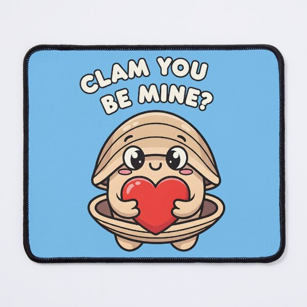 Item preview, Clam You Be Mine? – Cute Clam Valentine Design designed and sold by Sea Gem.