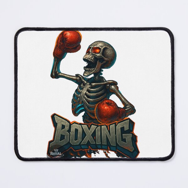 Item preview, Glowing Red Eyes Skeleton Boxer Art designed and sold by RoyalKnightMMA.