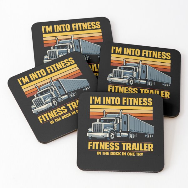 Item preview, I'm into fitness. Fitness trailer in the dock in one try. Funny semi truck tee for truckers. designed and sold by AsturShop.