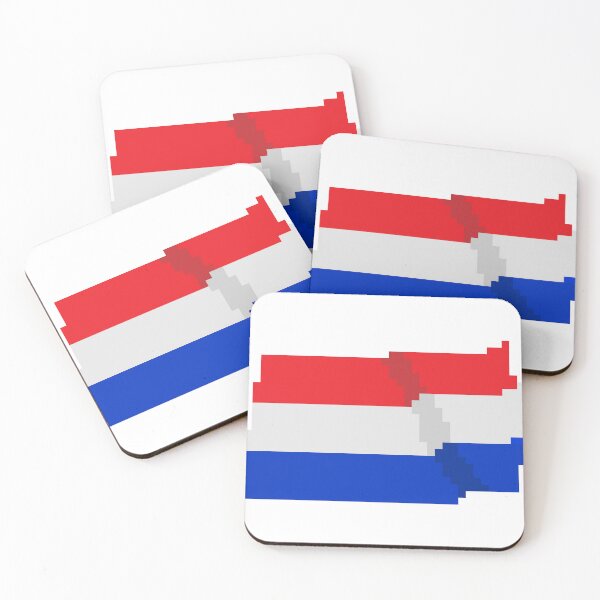 Item preview, Flag of Nederland, a flag with a pixel art designed and sold by massingso.