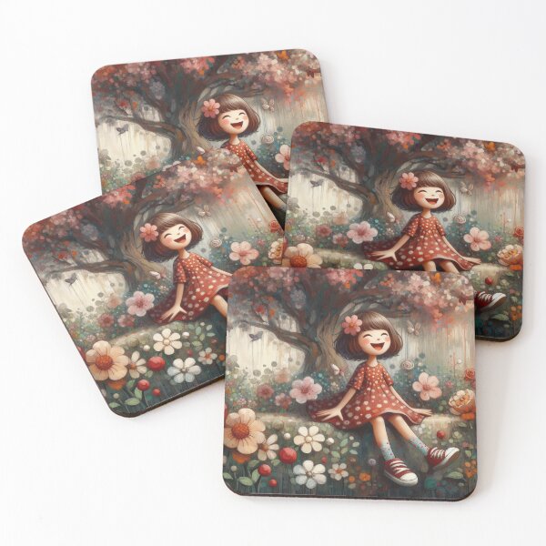 Item preview, Girl in the Garden designed and sold by Beyondnote-Art.