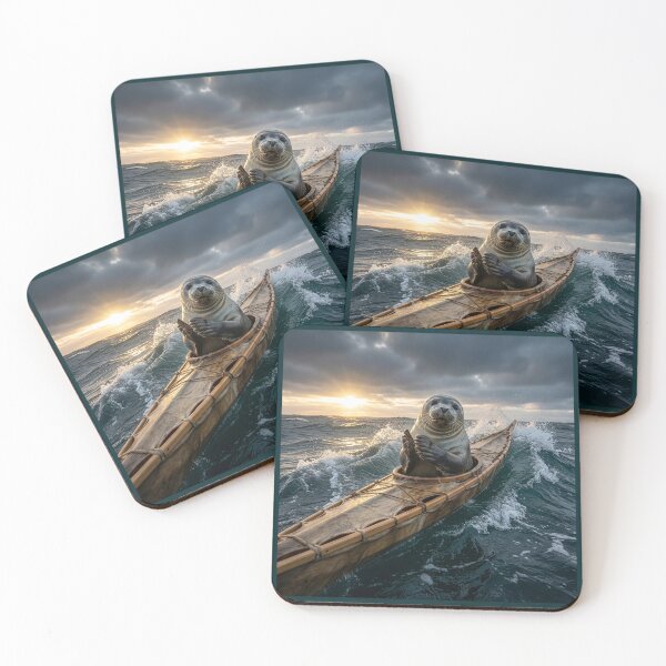 Item preview, Seal in Skin-on-Frame Kayak designed and sold by Tridentulus.