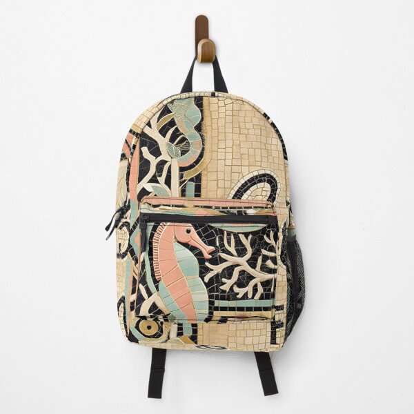Item preview, J’aime Cannes – Art Deco Coastal Mosaic | French Riviera Art Print designed and sold by FrancophileFun.