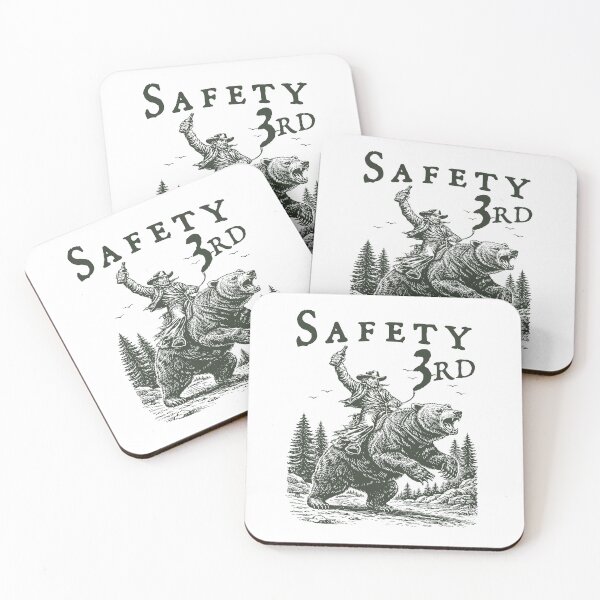 Item preview, Vintage Safety Third - Funny Weirdcore Meme - Bear Hiking Camping Meme designed and sold by RandyHaskins.
