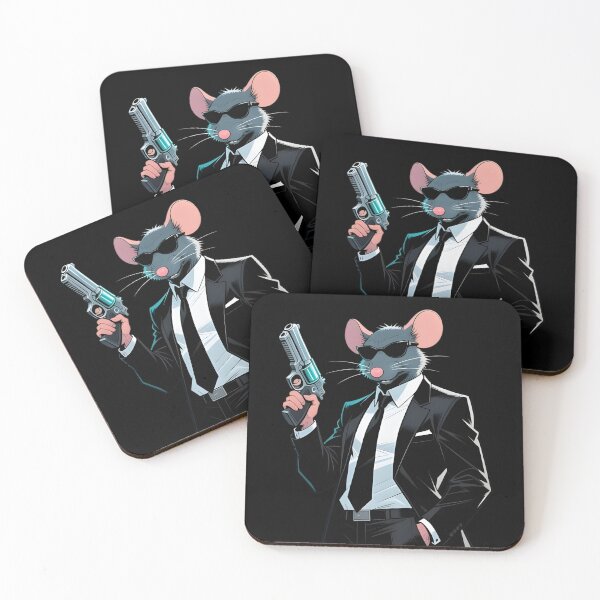 Item preview, Stylized Comic Secret Agent Mouse – Bold Spy Illustration designed and sold by GraphGUY.
