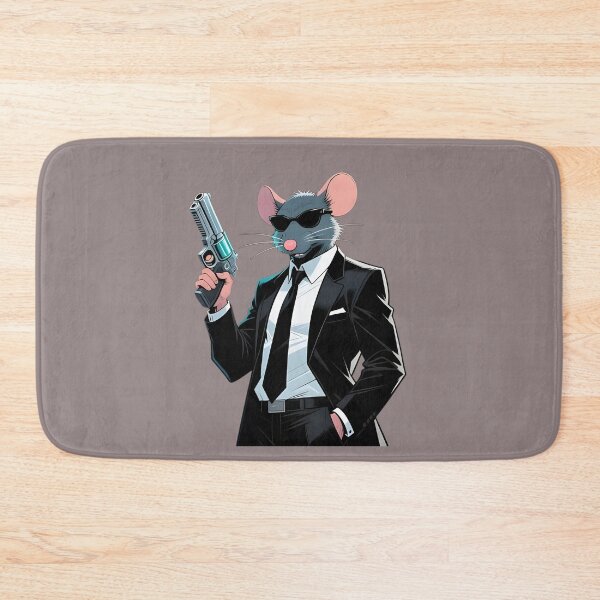 Item preview, Stylized Comic Secret Agent Mouse – Bold Spy Illustration designed and sold by GraphGUY.