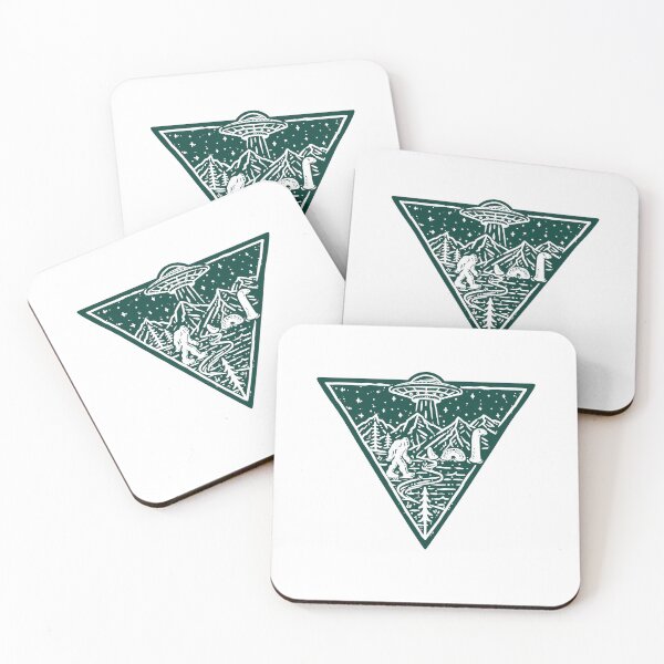 Item preview, Cryptid Triangle-Vintage Camping designed and sold by RandyHaskins.