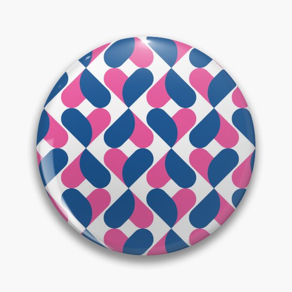 Item preview, XO Hearts: Blue/Pink designed and sold by Motel Sunset.