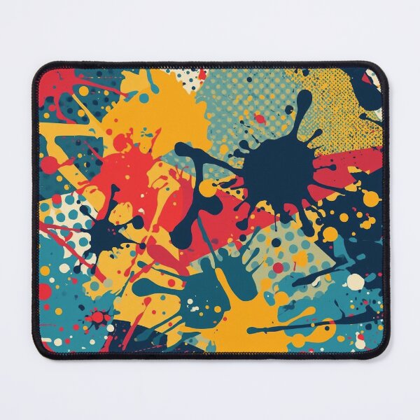 Item preview, Mid-century modern splatter paint pattern designed and sold by Jasmine Mary Quite Contraries.