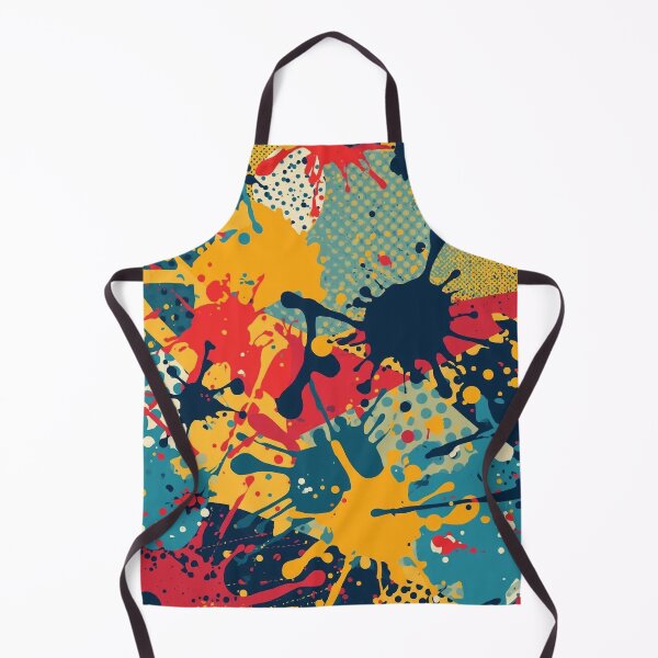 Item preview, Mid-century modern splatter paint pattern designed and sold by Jasmine Mary Quite Contraries.