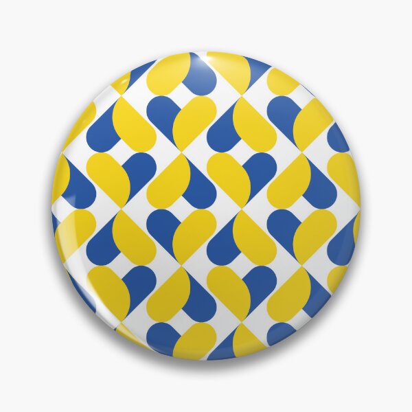Item preview, XO Hearts: Blue/Yellow designed and sold by Motel Sunset.