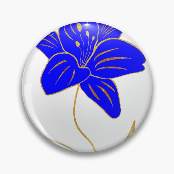 Item preview, Blue & Gold Lily designed and sold by PamelaJay.