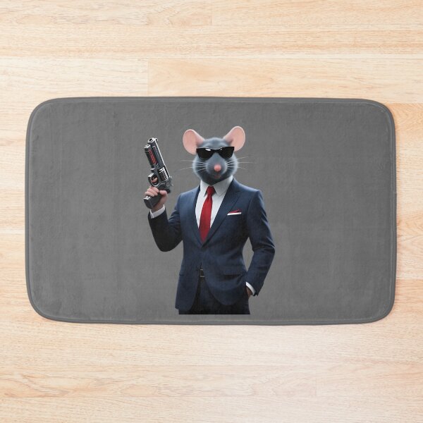 Item preview, Elegant Secret Agent Mouse – Stylish Colorful Spy Illustration designed and sold by GraphGUY.