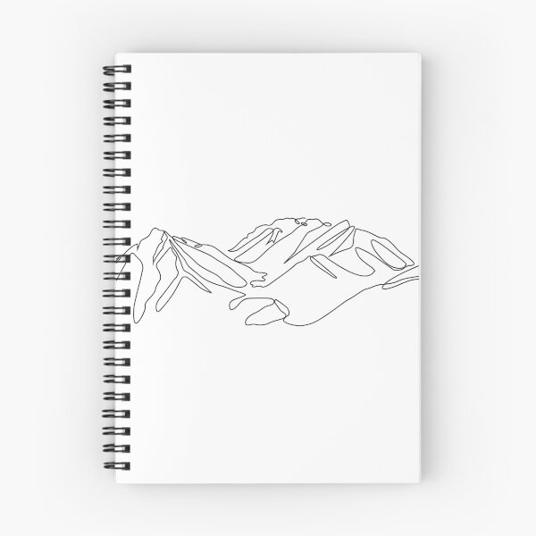 Item preview, Mountain Line Art Minimalist Landscape | Modern Nature Illustration | Scandinavian Mountain Drawing | Clean Outline Art designed and sold by UniverseN1.