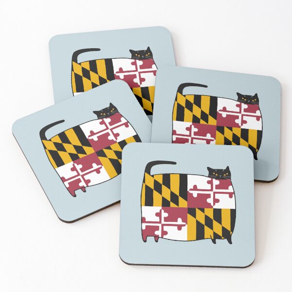 Item preview, Maryland Flag Cat designed and sold by KilkennyCat Art.
