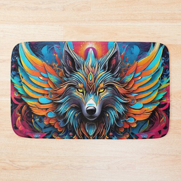 Item preview, The Winged Howl of Rebirth - Magic Wolf Dimension - Visionary Art designed and sold by ascentphenix.