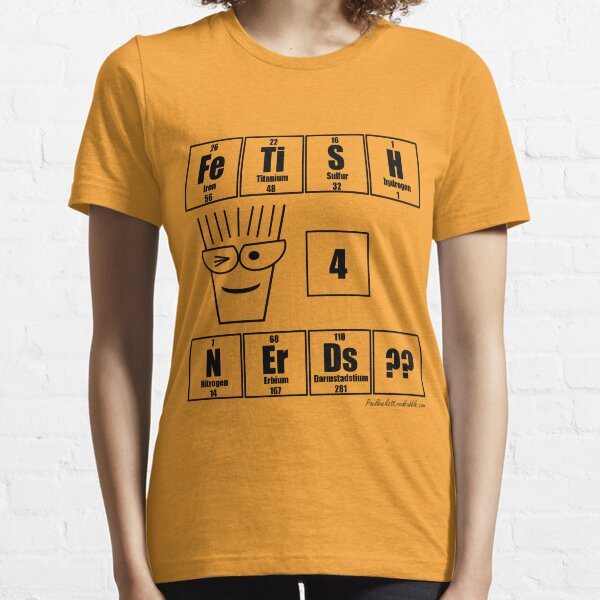 FeTiSH 4 NErDs? - Black Text Essential T-Shirt