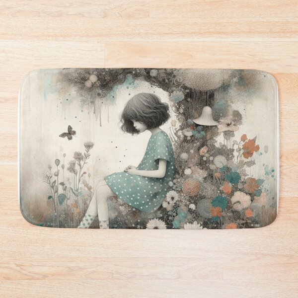Item preview, Girl in the Garden designed and sold by Beyondnote-Art.