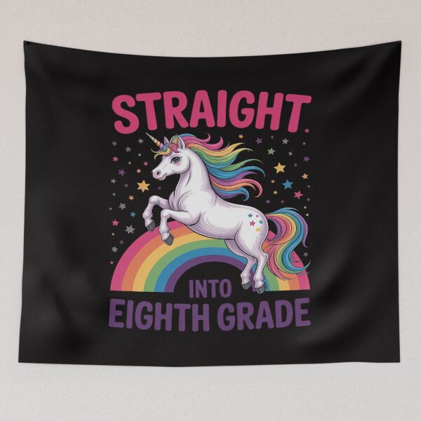 Item preview, Straight Into Eighth Grade Back To School First Day Teacher designed and sold by DarioRosales.