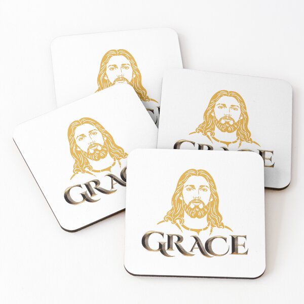 Item preview, Grace | Minimal Christian Faith Art in Gold designed and sold by Aura Design.