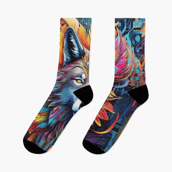 Item preview, Magic Wolf Dimension - The Circuit-Seer - Visionary Wolf Art designed and sold by ascentphenix.