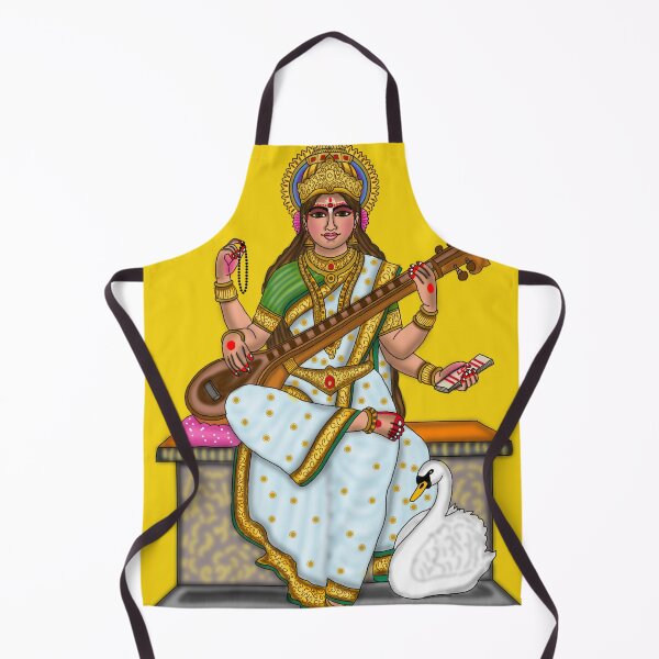 Item preview, Goddess Saraswati Design – Hindu Goddess of Wisdom Art designed and sold by Harshit_Digital_Arts.