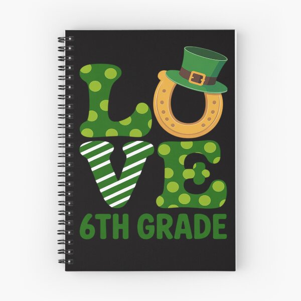 Item preview, St Patricks Day Love 6th grade Teacher Shamrock leprechaun designed and sold by HermanTricia.