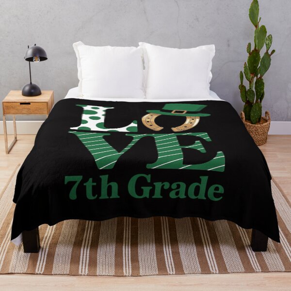 Item preview, St Patricks Day Love 7th grade Teacher Shamrock leprechaun designed and sold by HermanTricia.
