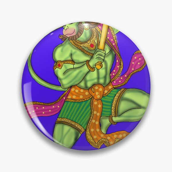 Item preview, Flying Lord Hanuman – Powerful Hindu God Design designed and sold by Harshit_Digital_Arts.