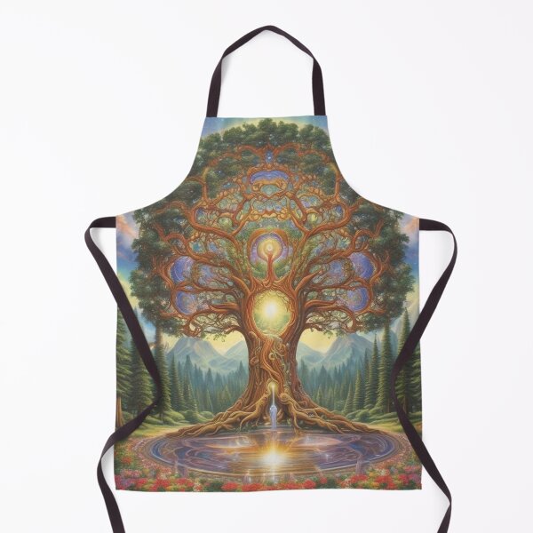 Item preview, The Tree of Memory - Visionary Psychedelic Nature Spiritual Chakra Tree of Life Art designed and sold by ascentphenix.