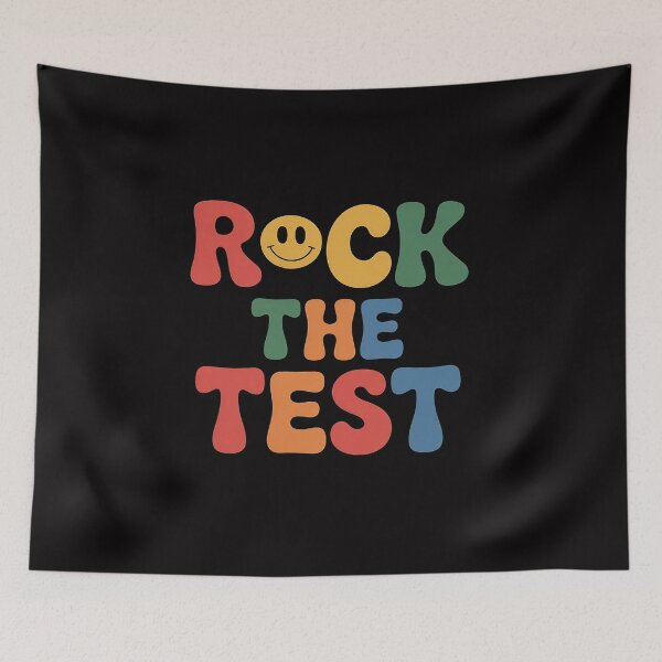 Item preview, Rock The Test Testing Day Motivational Teacher Student designed and sold by HermanTricia.