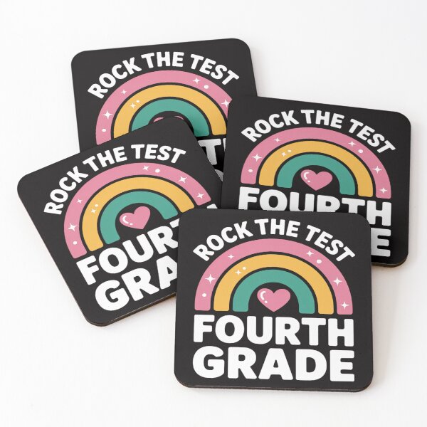 Item preview, Rock The Test Fourth Grade Rainbow Test Day Teacher Student 2 designed and sold by DarioRosales.