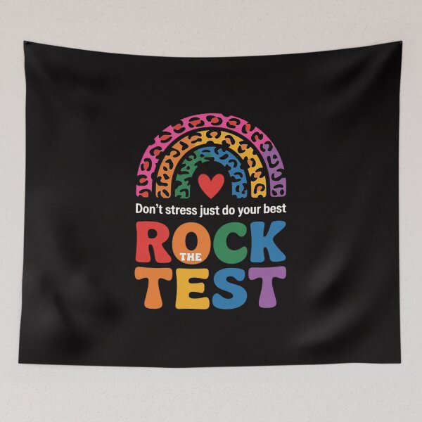 Item preview, Rock The Test Test Day Teacher Testing Day Rainbow Leopard designed and sold by DarioRosales.