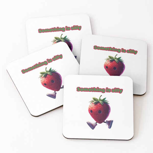 Item preview, Something Is Silly – Funny Strawberry Character for Kids designed and sold by AME Kids Designs.
